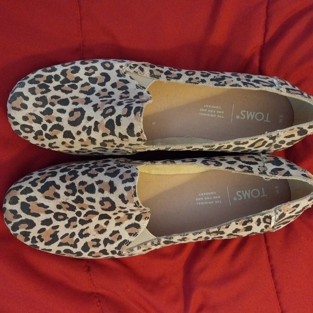 Toms dessert leopard slip-on shoes - Picture 7 of 7